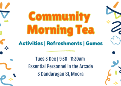 International Day of People with Disability: Community Morning Tea, 3rd December 2024