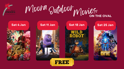 Moora Outdoor Movies: January 2025: FREE!